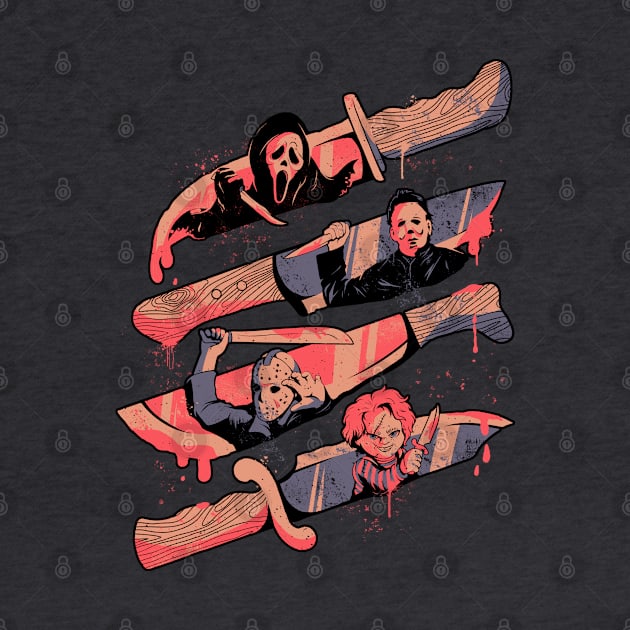 Knife Killers - Classic Scary Terror Halloween Gift by eduely